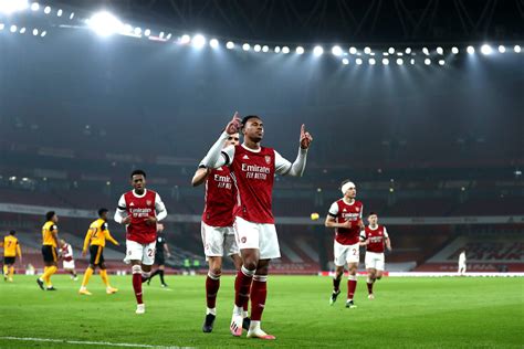 wolves vs arsenal today wolves 0 2 arsenal saka and lacazette on target as gunners boost
