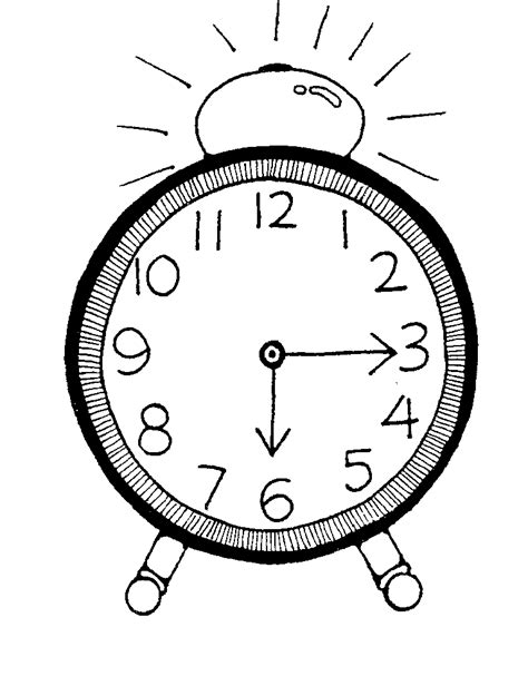 Clock Coloring Pages