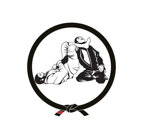Jiu Jitsu Jujitsu Locking Position Character Design 2285736 Vector Art