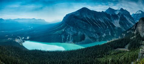 Lake Louise Full Hd Wallpaper And Background Image 4216x1897 Id597496