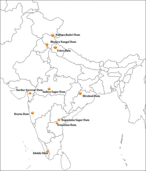 India online maps (general public). major dams of india on political map - Google Search ...