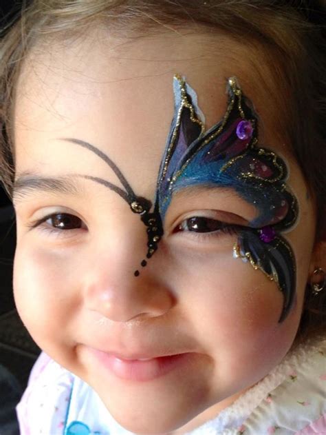 Butterfly By Marcela Murad Girl Face Painting Butterfly Face Paint