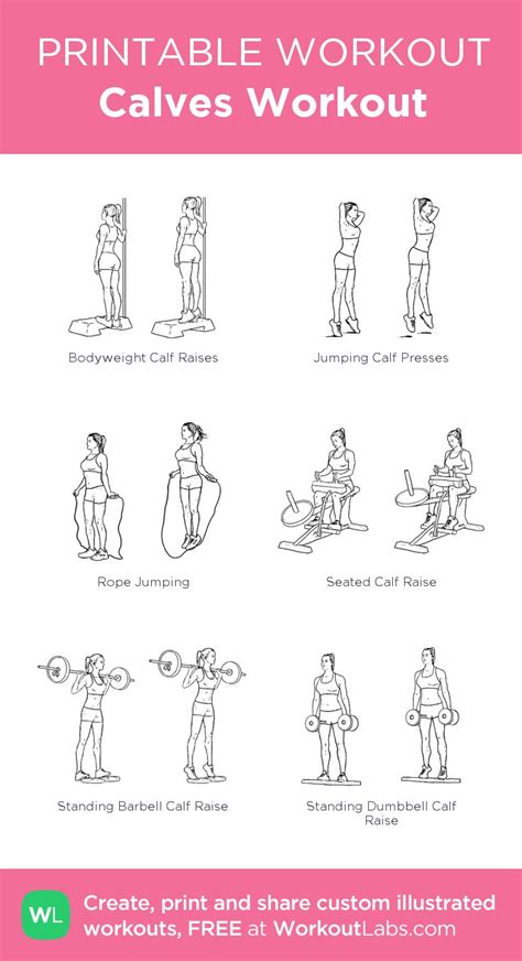 Calves Workout Calf Exercises Gym Workout Plan For Women Workout Labs