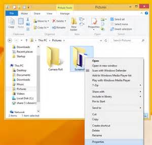 How To Change Default Screenshots Location In Windows 81 And Windows 8