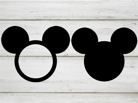 Mickey Mouse Monogram Svg Etsy