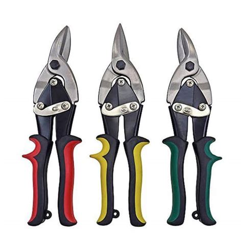Nippers And Snips Industrial Hand Tools 3pc Aviation Tin Snip Set Left