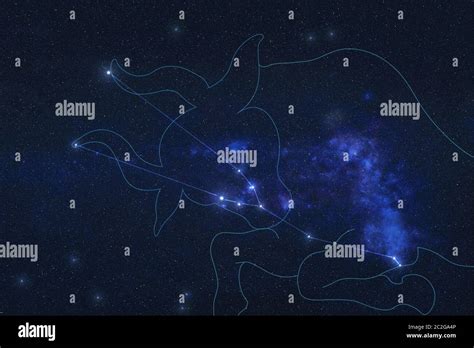 Taurus Constellation Stars In Outer Space Zodiac Sign Taurus