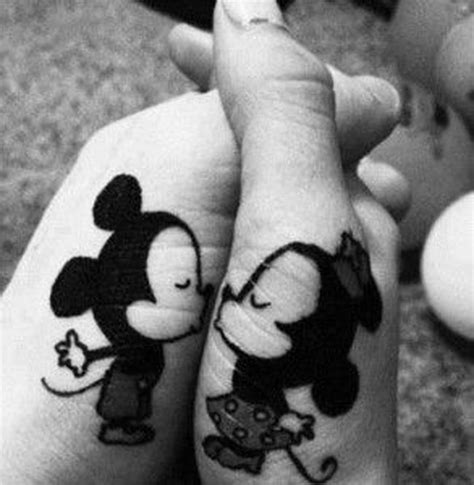 Mickey And Minnie Matching His And Hers Tattoos I Would Totally Do