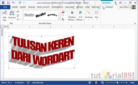 Tutorial Cara Membuat Teks Di Word Beserta Gambar Tutorial Ms Word