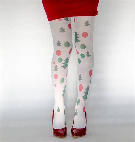Opaque Christmas Womens Tights Xmas Tights Stockings Etsy