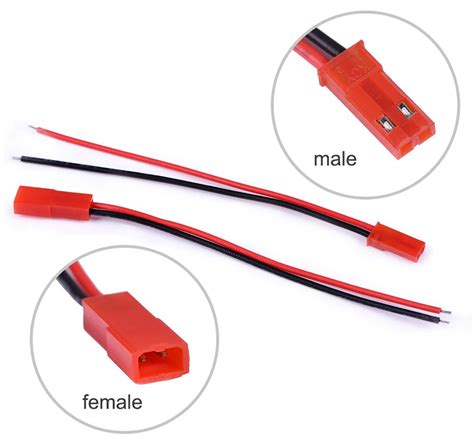 Jst Connector 2pin Plug Malefemale Reliable Connections
