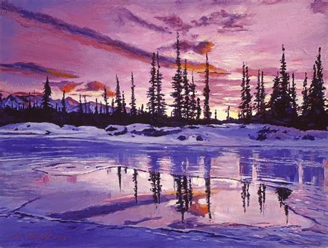 Blue Winter Sunrise By David Lloyd Glover Winter Landscape Landscape