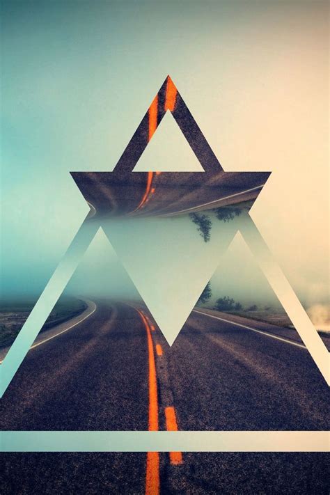 Download Wallpaper 800x1200 Triangle Shape Background Bright Iphone