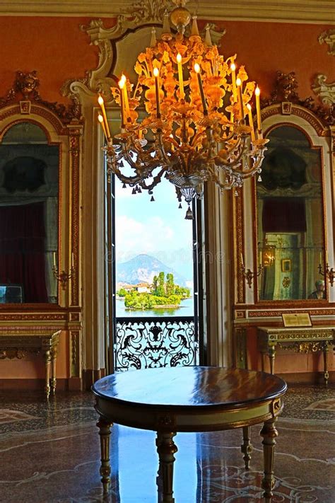 Luxury Baroque Palace Interior Isola Bella Lago Maggiore Italy