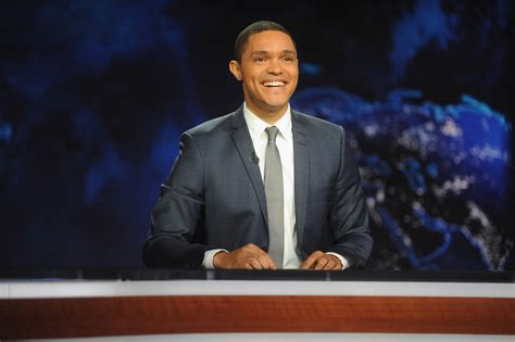 Along with the help of. Trevor Noah's first night as host of The Daily Show|Lainey ...
