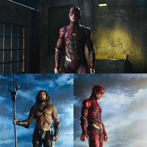 Zack Snyders Justice League Costume Test Photos Show Ben Afflecks Batman Ezra Millers Flash