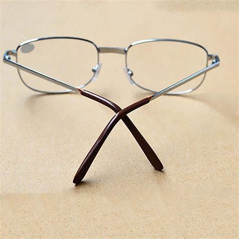 Buy Women Hyperopia Glasses Full Metal Frame Presbyopia Hard Resin Lens Reading Glasses At