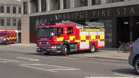 Cambridgeshire Fire And Rescue Service Cambridge 15reg Erp Turnout Youtube