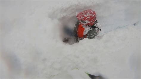 Deep Snow Swallows Up Snowmobile Viralhog Youtube