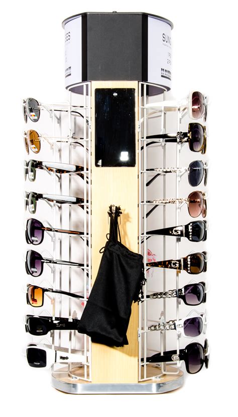Rotating Countertop Sunglass Display Holds 36 Sunglasses Ct 36 Mpl