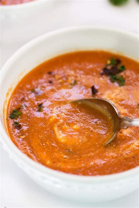 Roasted Red Pepper Soup Recipe Simply Quinoa