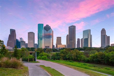 Downtown Houston Skyline In Texas Containing Houston Texas And