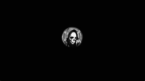 Digital Art Simple Background Minimalism Grim Reaper Skull