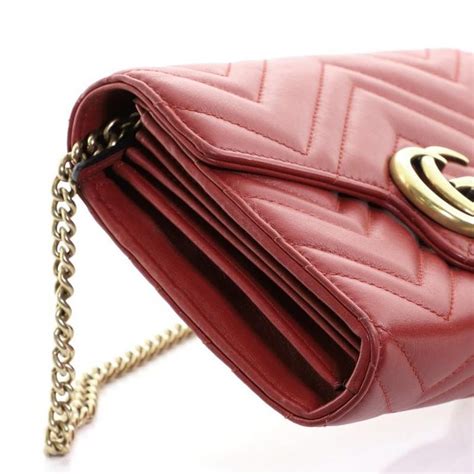 Also set sale alerts and shop exclusive offers only on shopstyle. Gucci GG Marmont Chain Wallet Matelasse Leather Mini For ...