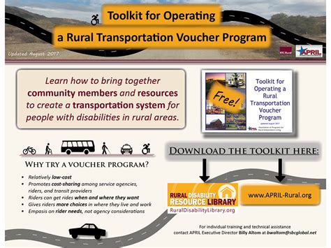Revised Transportation Voucher Toolkit Available For Free Rtcrural