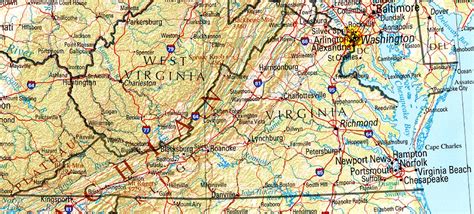 Virginia Reference Map