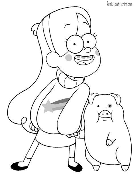 Gravity Falls Coloring Pages Print And Color Com