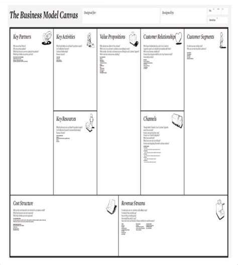Business Model Canvas Template Word Doctemplates