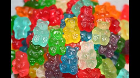 Eating Gummy Bears Up Close Youtube