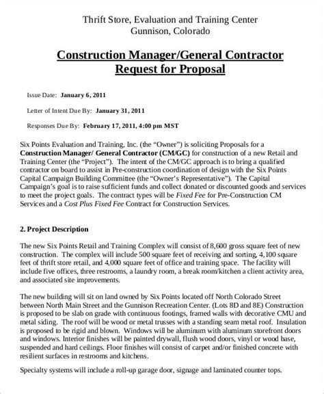 17 Contractor Proposal Templates Free Word Pdf Format Download