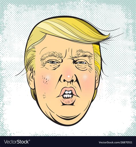 President Donald Trump Royalty Free Vector Image