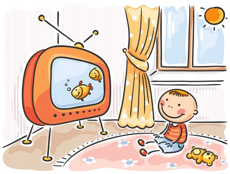 Cartoon Watching Tv Clipart Wikiclipart