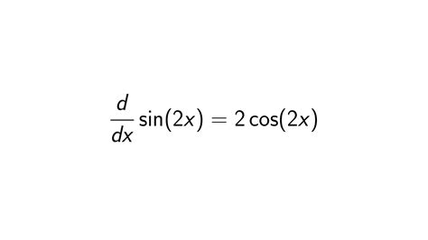 What Is The Derivative Of Sin2x Full Solution