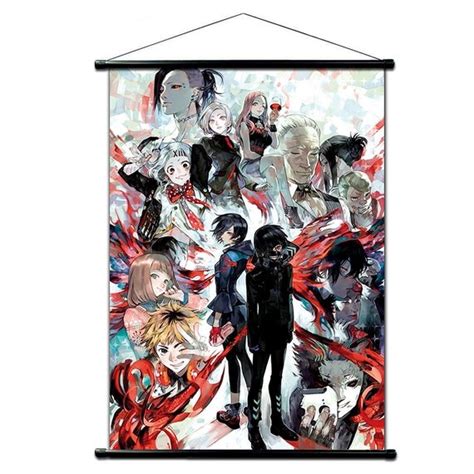Poster Anime Wall Scroll Anime Tokyo Ghoul Wall By Haikustore