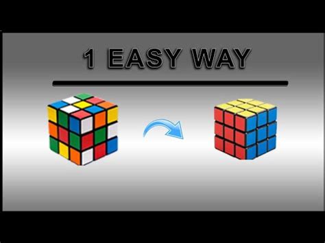 The first is to count the number of quarter turns. How to Solve the 3*3*3 Rubik's cube! ( Universal solution ...