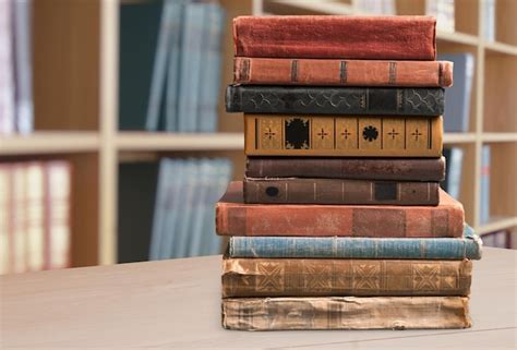 Premium Photo Stack Of Old Books Copyspace For Your Text