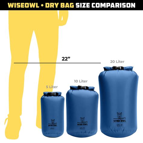 Waterproof Dry Bags 3 Pack Wise Owl Outfitters