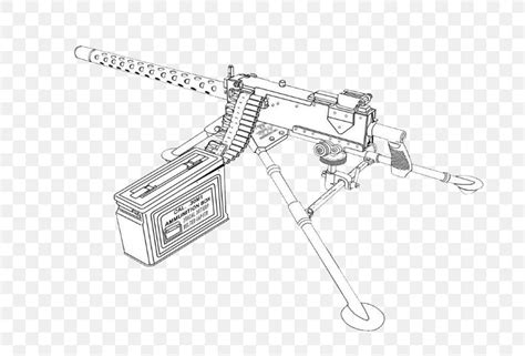 Weapon M2 Browning M1919 Browning Machine Gun Drawing Png 758x557px