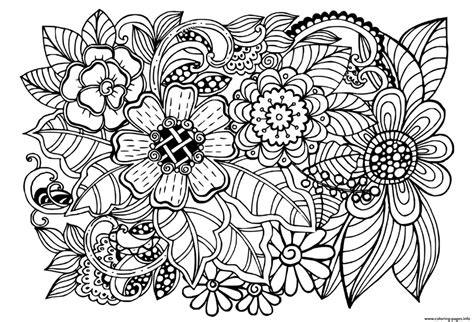 Free Printable Flower Coloring Pages For Adults