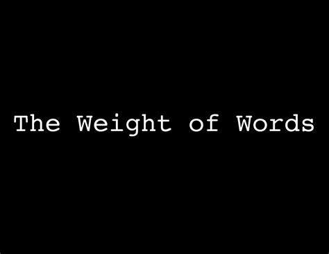 The Weight Of Words Ii — Michelle Hartney