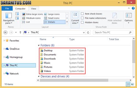วิธีการแสดง Libraries ใน File Explorer บน Windows 81