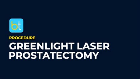 Greenlight Laser Prostatectomy Procedure Prep Backtable Urology