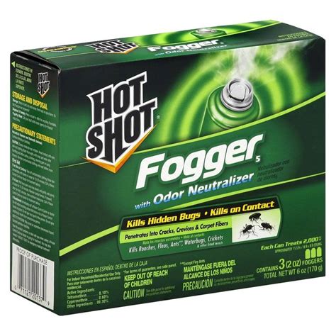 Insect Killer Hot Shot Fogger With Odor Neutralizer 3 Ct 6 Oz Each