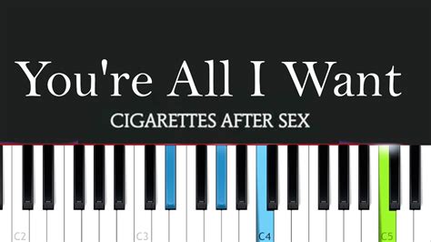 cigarettes after sex you re all i want piano tutorial youtube