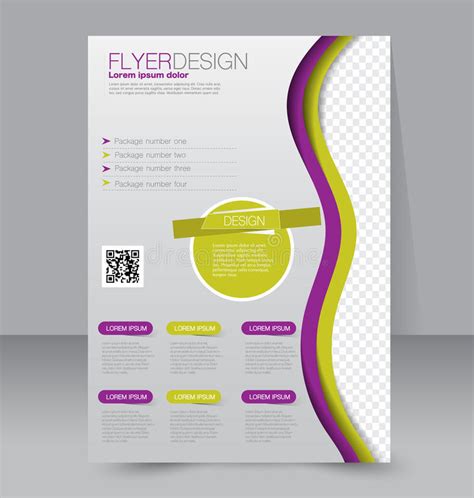 Flyer Template Business Brochure Editable A4 Poster Stock Vector