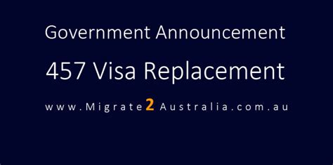 Replacement Of Temporary Work Visa 457 Understanding The Changes